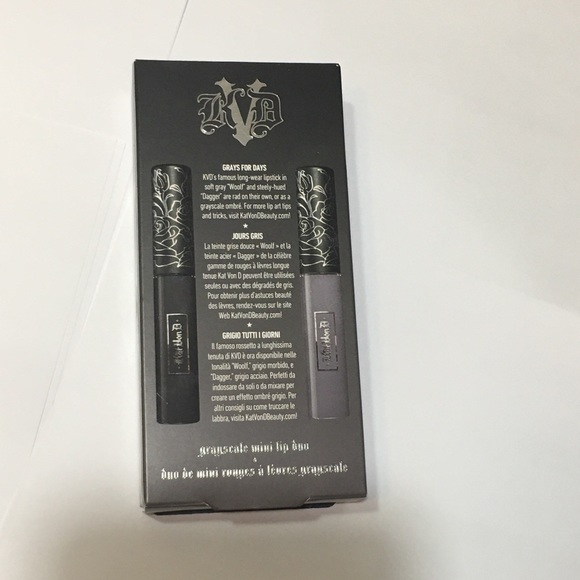 Kat Von D Smoke and mirrors grayscale mini lip duo - Picture 3 of 6